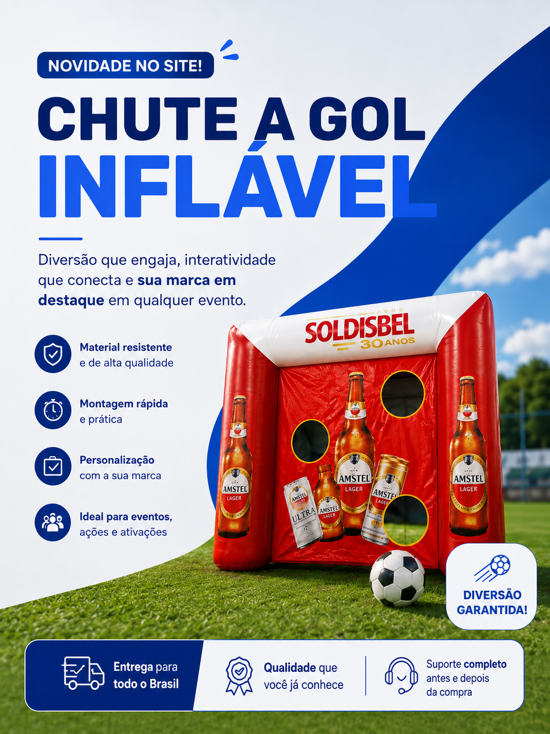 Chute a gol inflavel